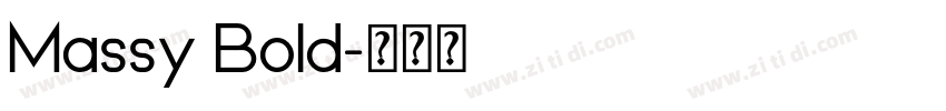 Massy Bold字体转换
